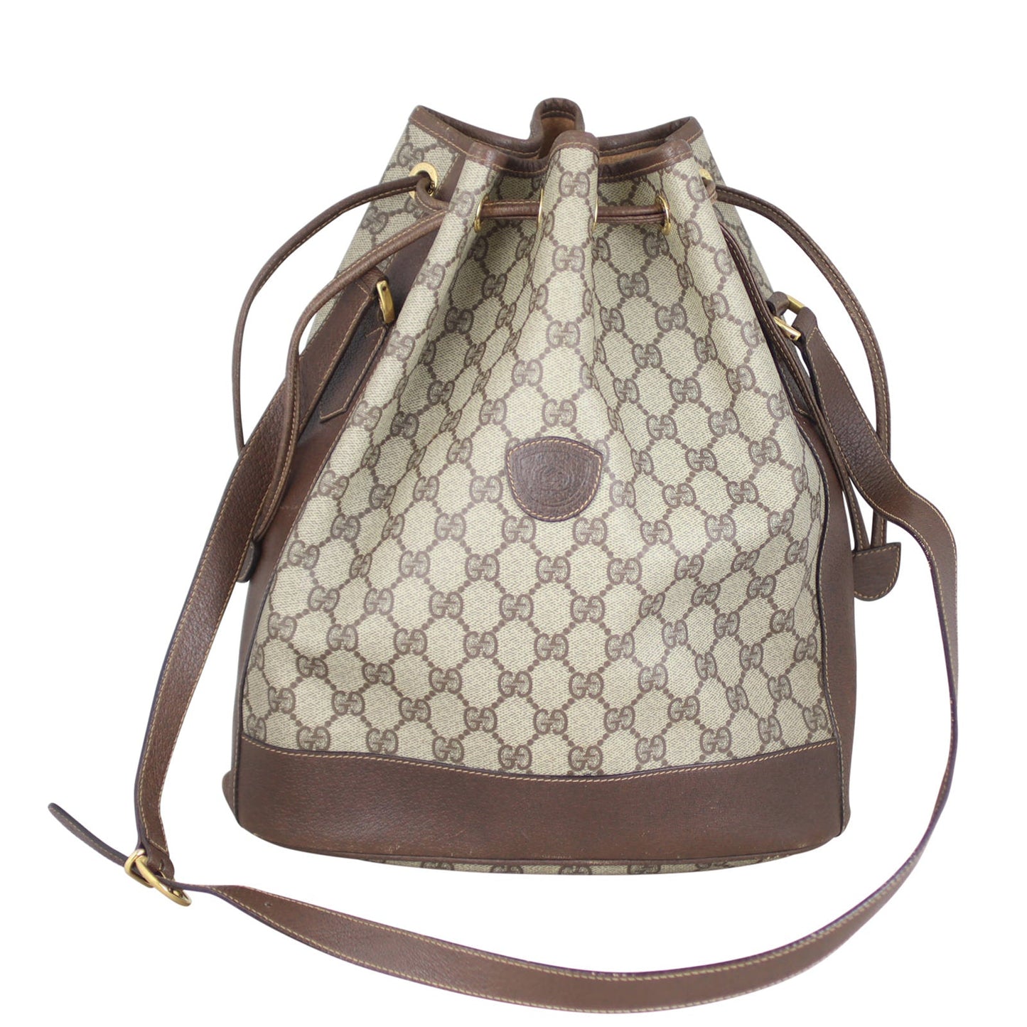 Gucci GG Supreme Drawstring Bucket Bag