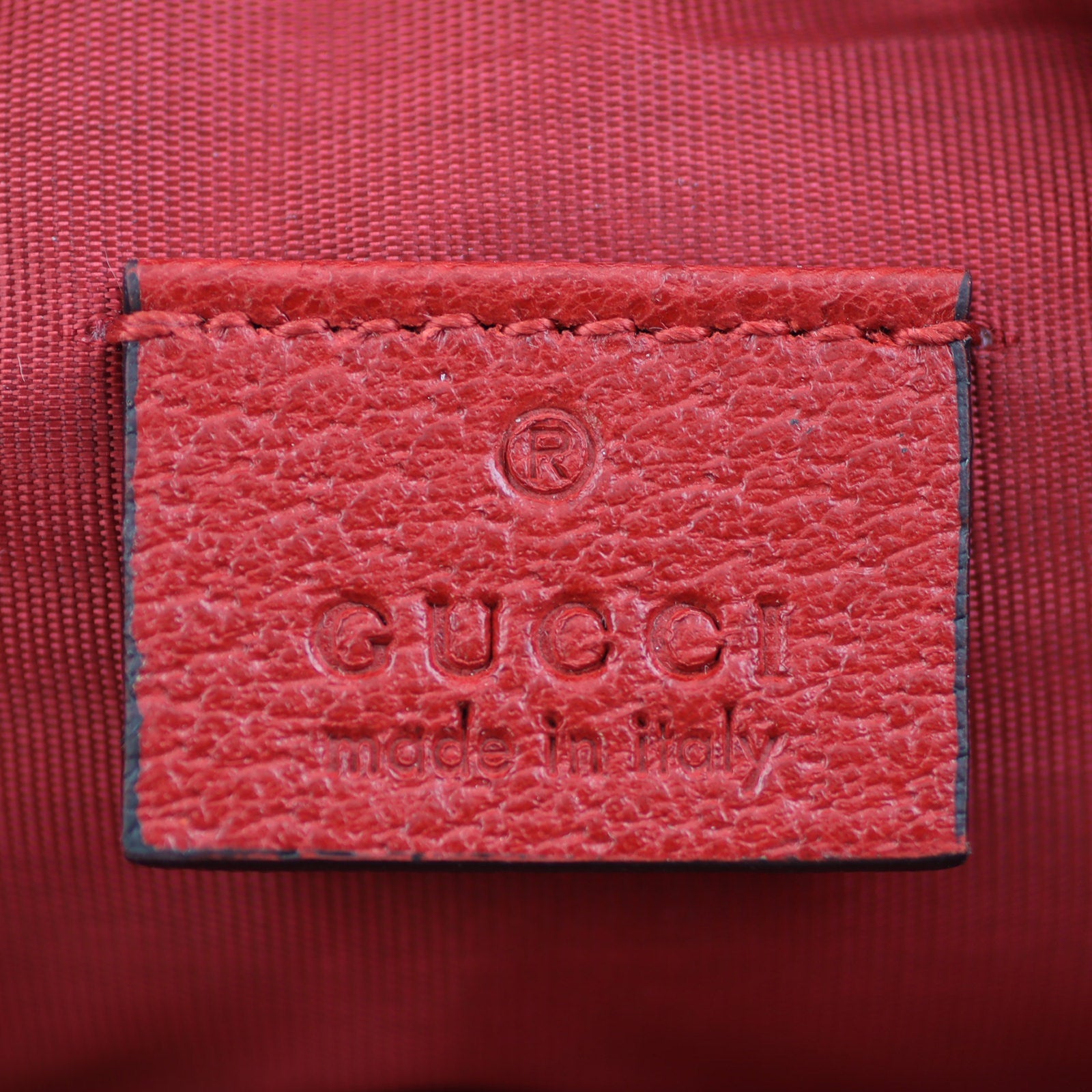 Gucci Linea Merida Striped Canvas Pouch