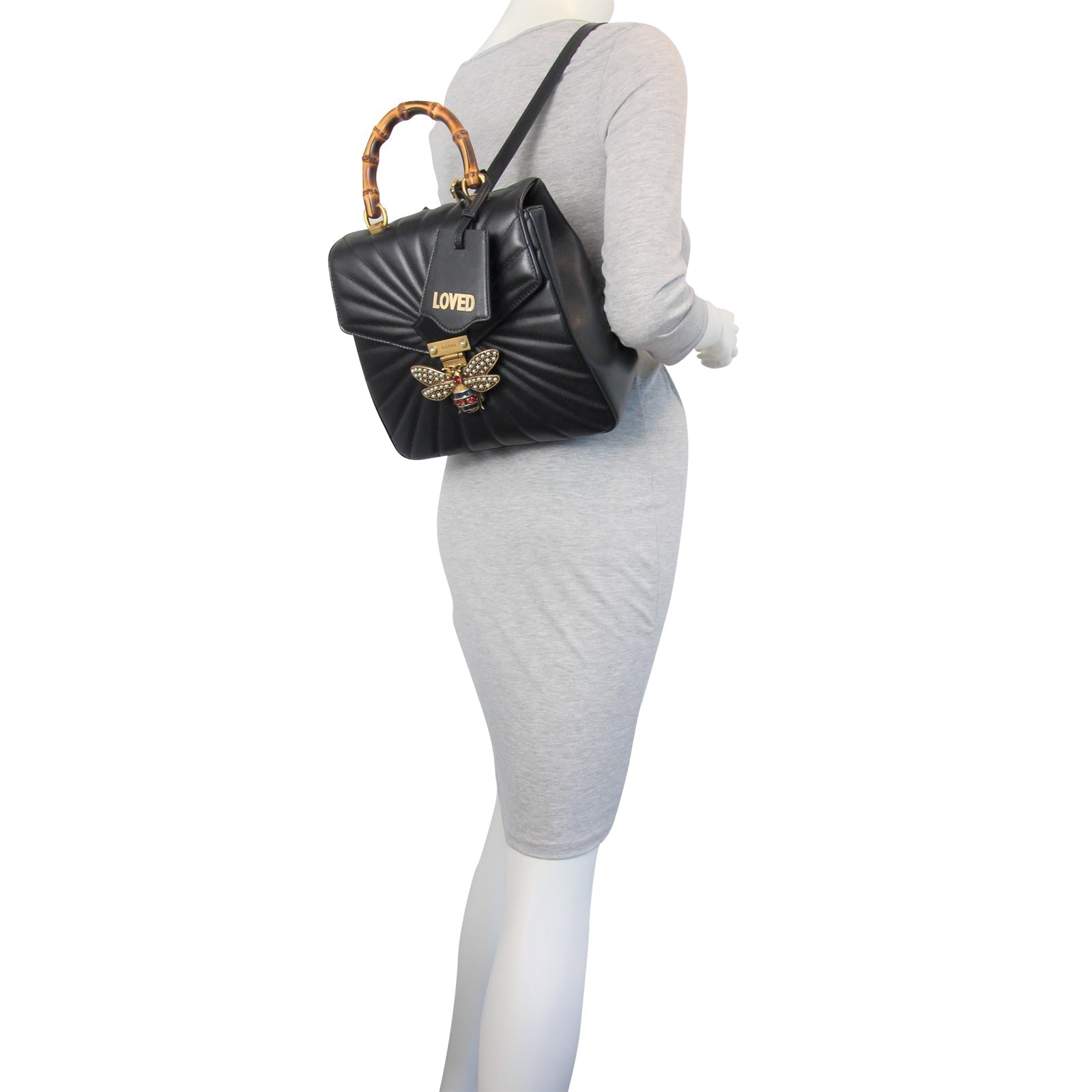 Gucci Queen Margaret Quilted Leather Backpack