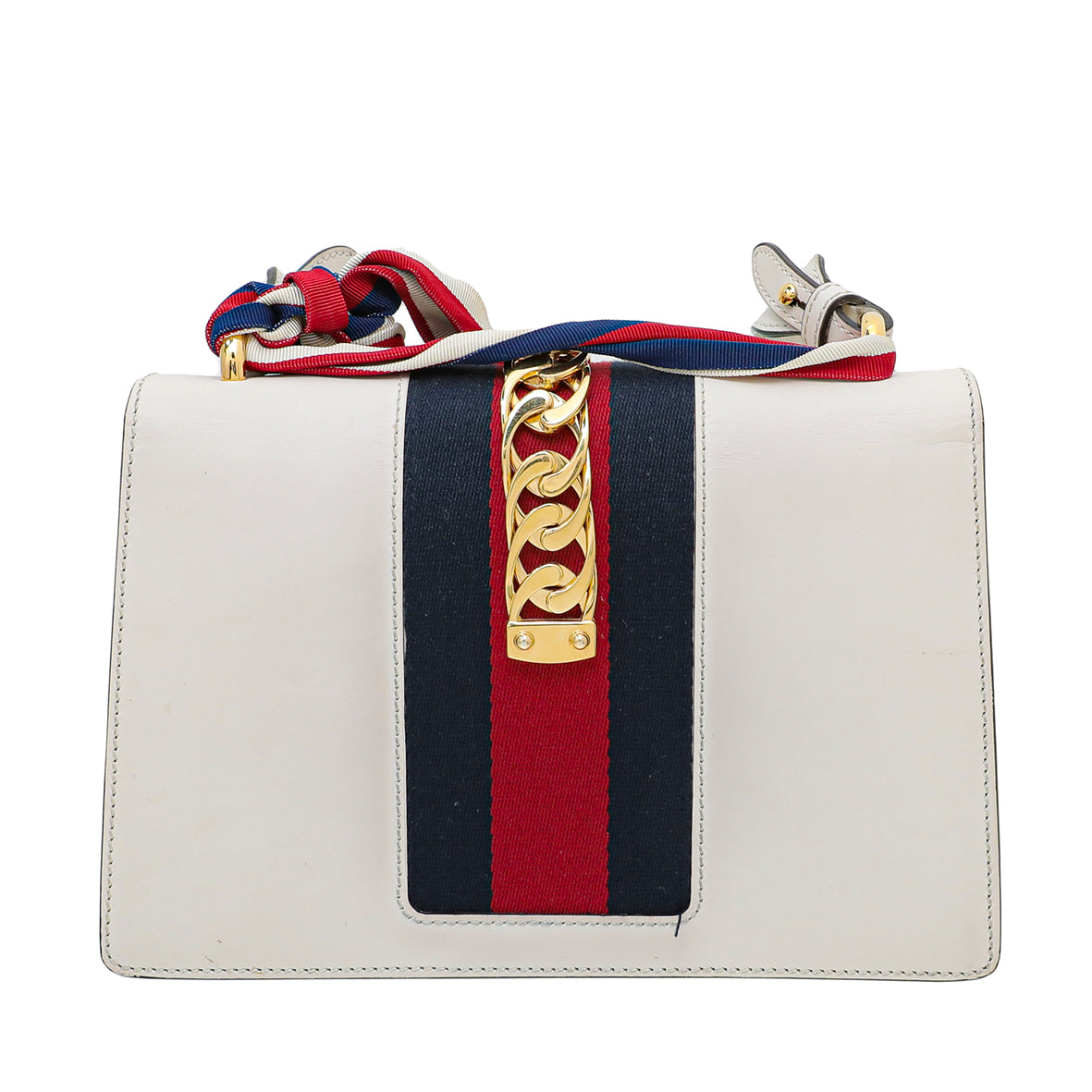 Gucci White Sylvie Small Bag