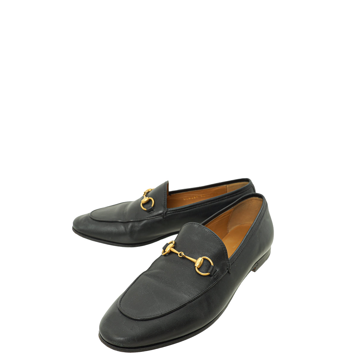 Gucci Black Horsebit Jord n Loafers 38