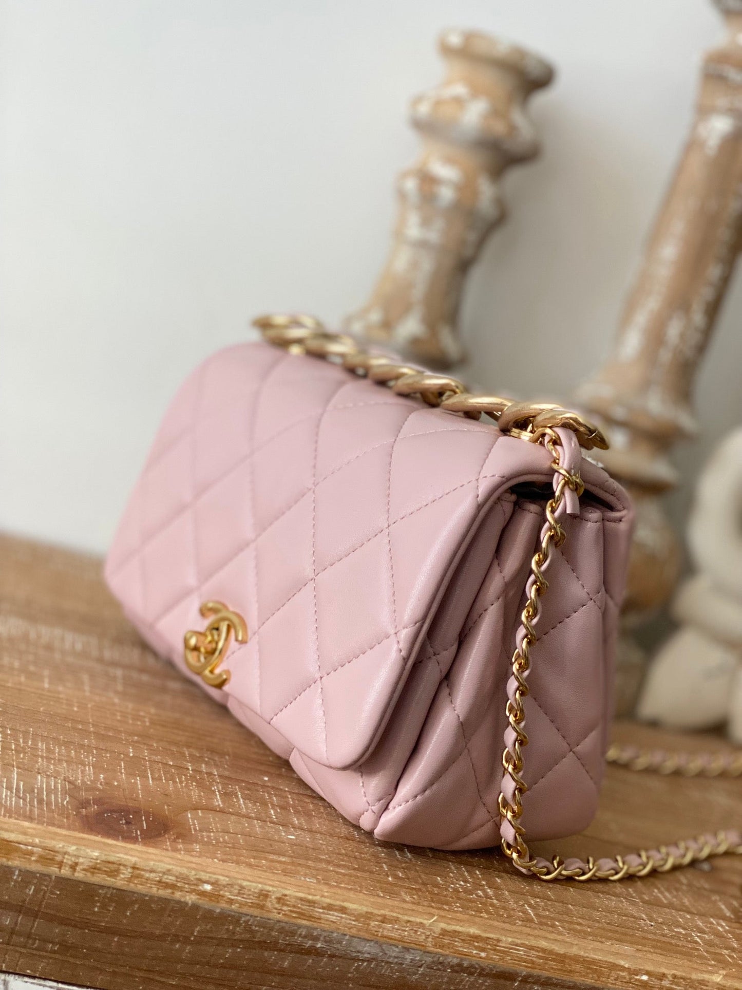 CHL Classic Diamond Light PiNike Flap Handbag