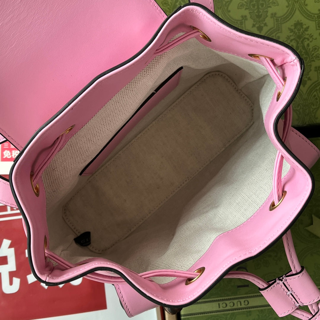 gg Bamboo Backpack , ’s Pink Small