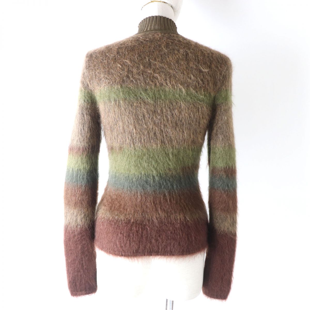 Knit Main: Wool, Main: Mohair, Main: Silk, Nylon Brown Travel Bag