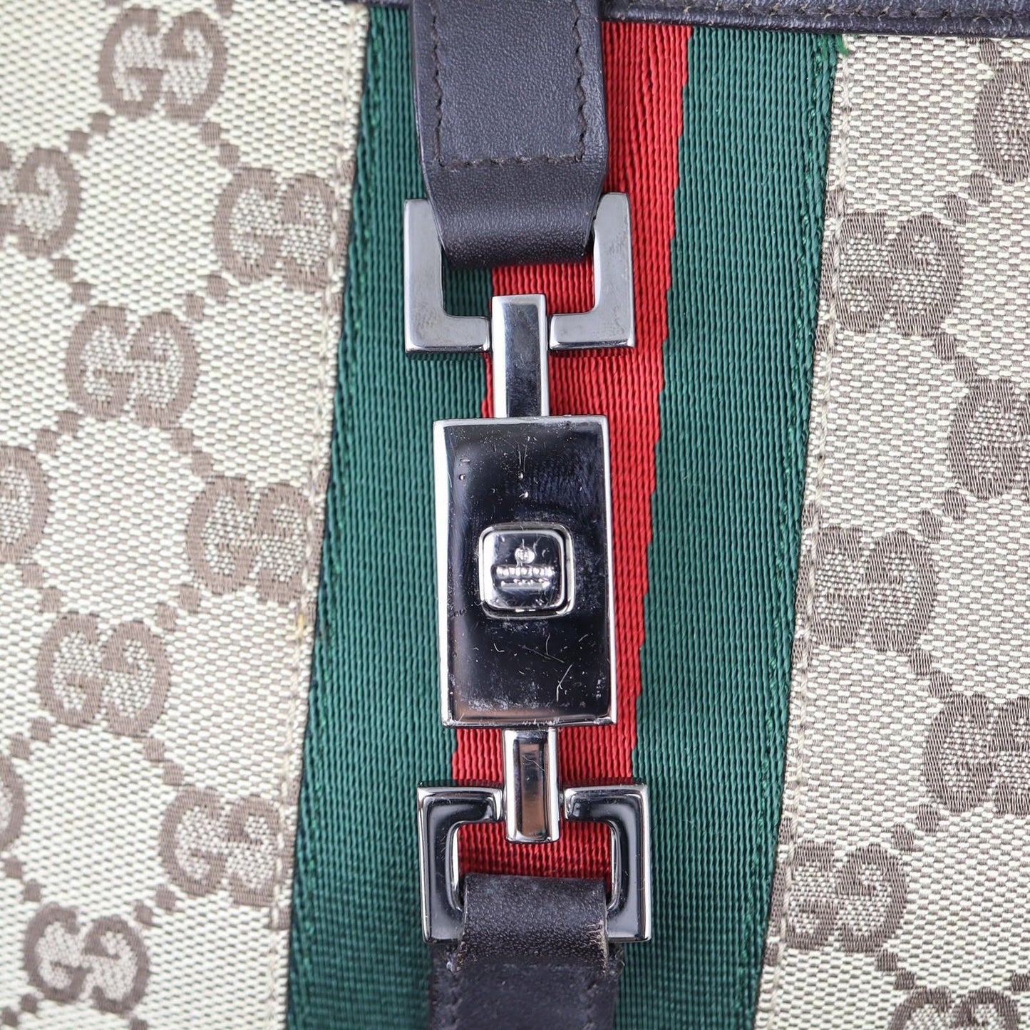 Gucci Web GG Canvas Jackie Hobo