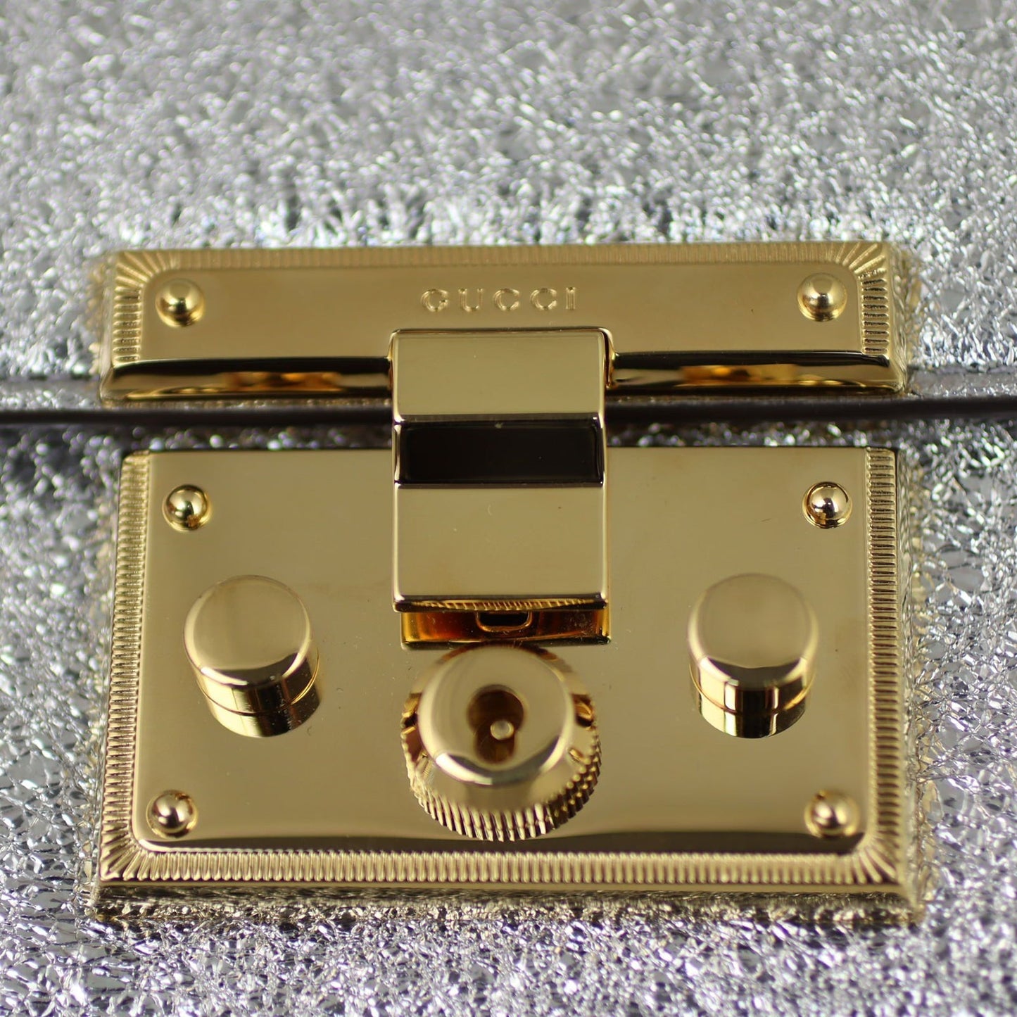 Gucci Padlock Metallic Small Shoulder Bag