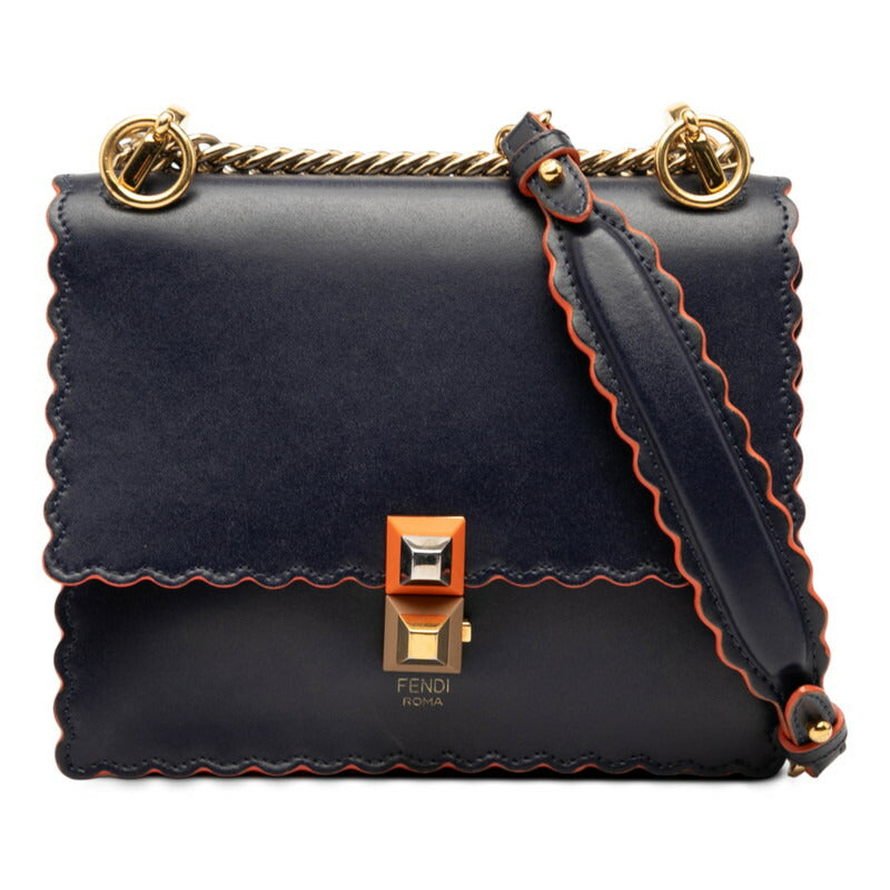 Fendi Kan Shoulder Bag Leather