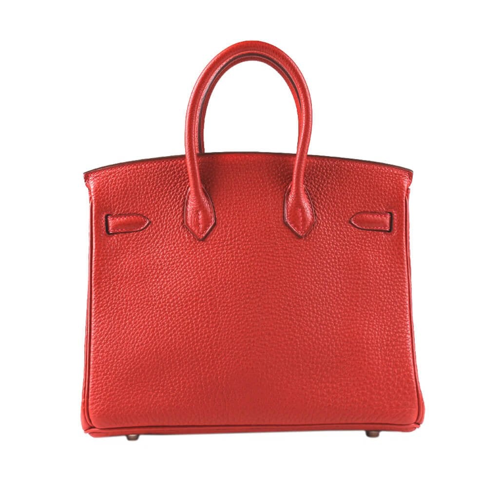 Hermes Birkin Bag Vermillion Palladium Travel Bag