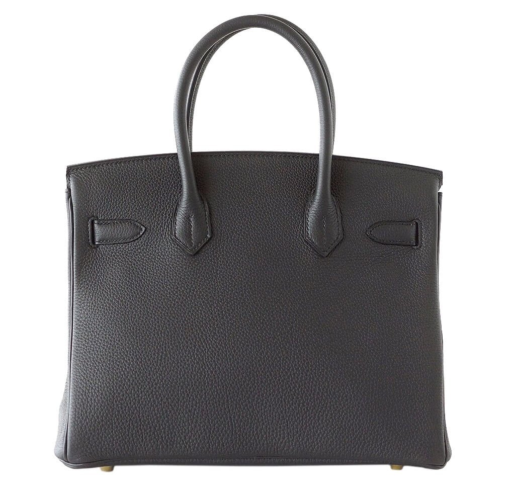 Hermes Birkin Plomb Togo Bag Hardware Gold Travel Bag