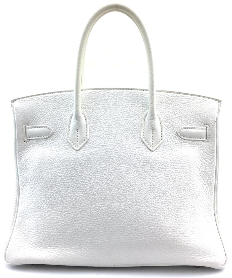 Hermes Birkin Tote Shw Satchel Leather White Tote Bag