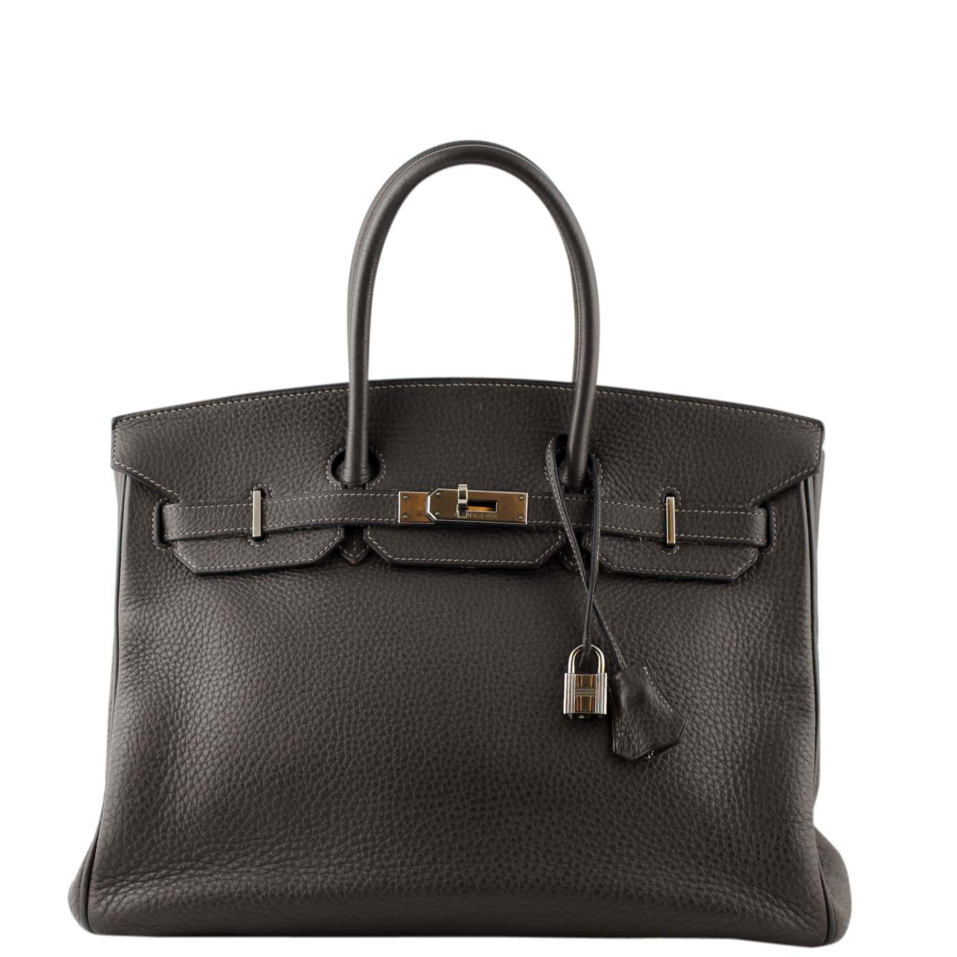 Hermes Birkin Graphite Togo Handbag Travel Bag