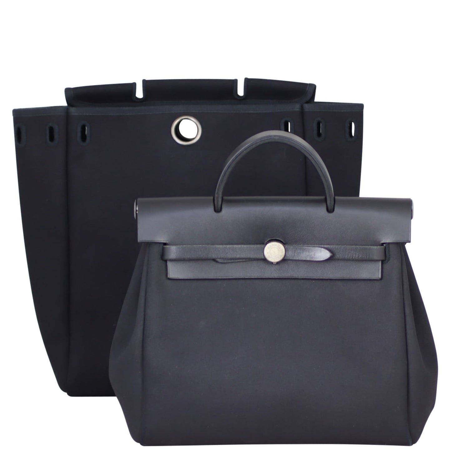 Hermes Toile Herbag Backpack Crossbody Bag