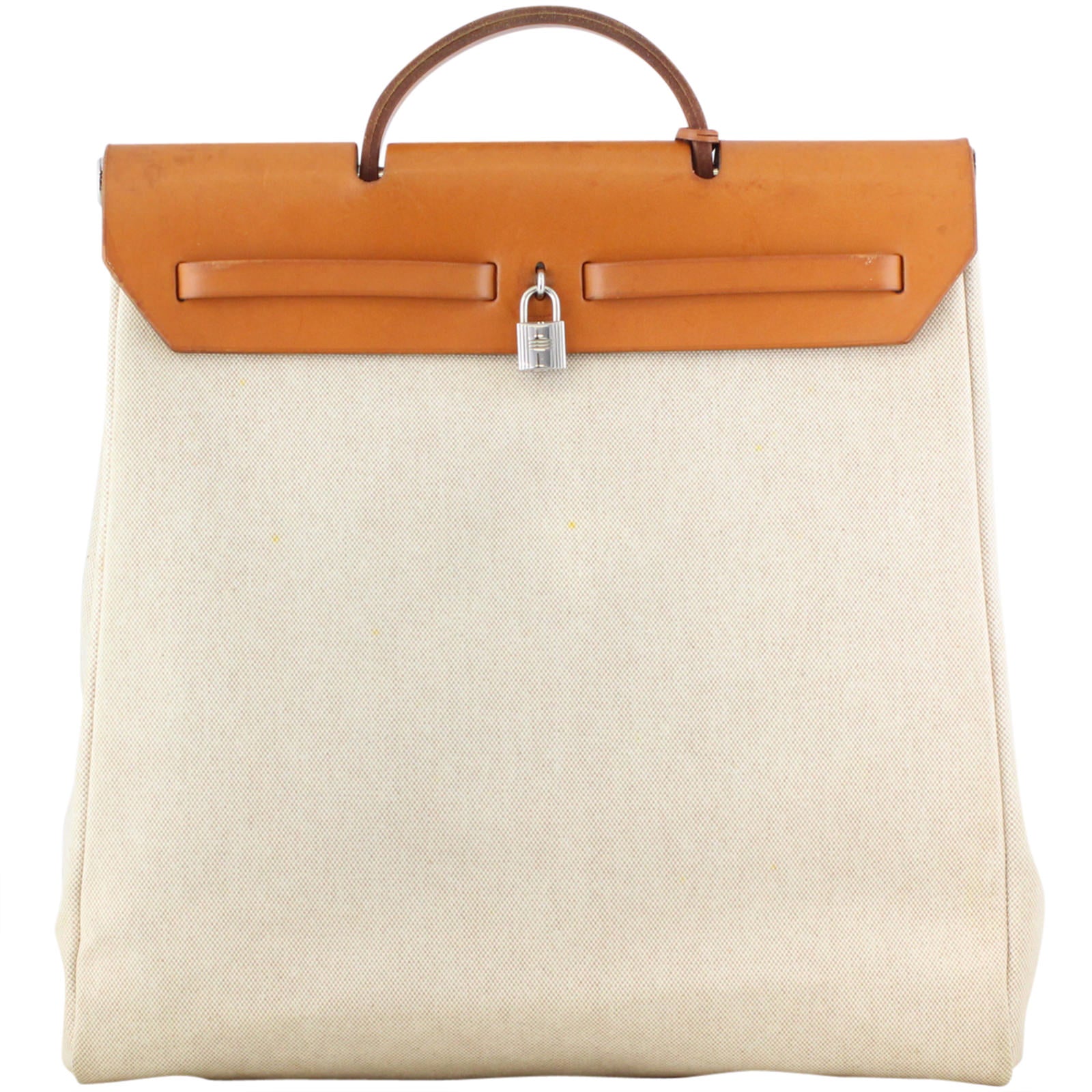 Hermes Toile Herbag Tall Crossbody Bag