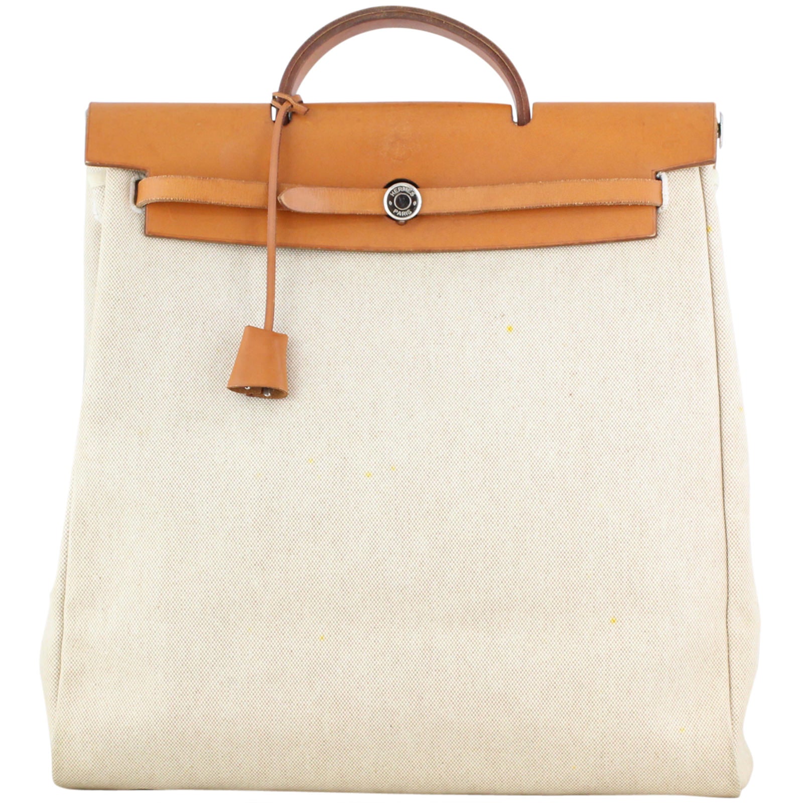 Hermes Toile Herbag Tall Crossbody Bag
