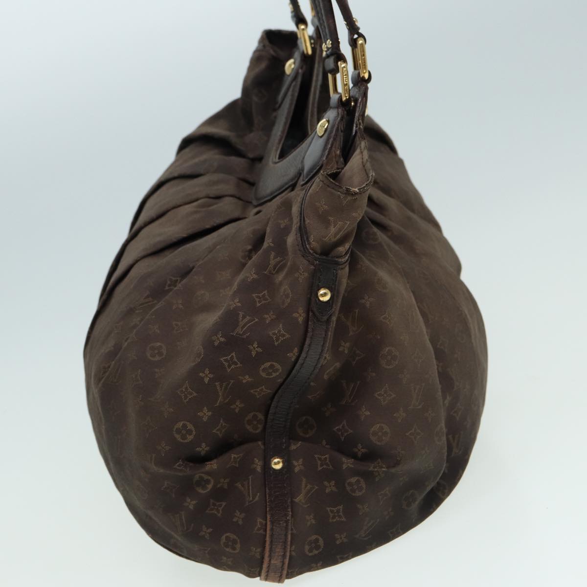 LOUIS VUITTON Monogram Idylle Fantasy Tote Bag Ebene Brown M40408 LV Auth hk1374