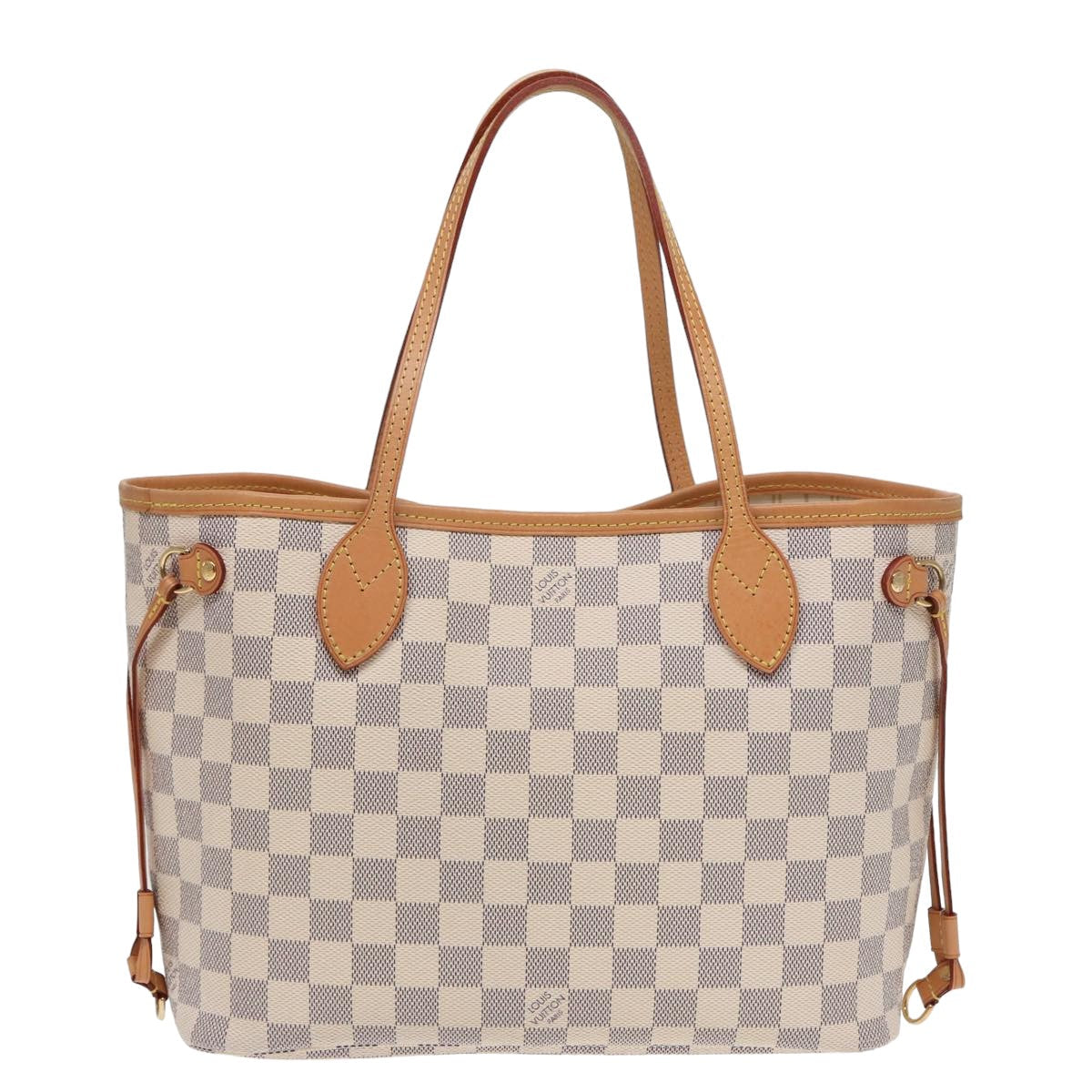 LOUIS VUITTON Damier Azur Neverfull PM Tote Bag N41362 LV Auth hk1426A