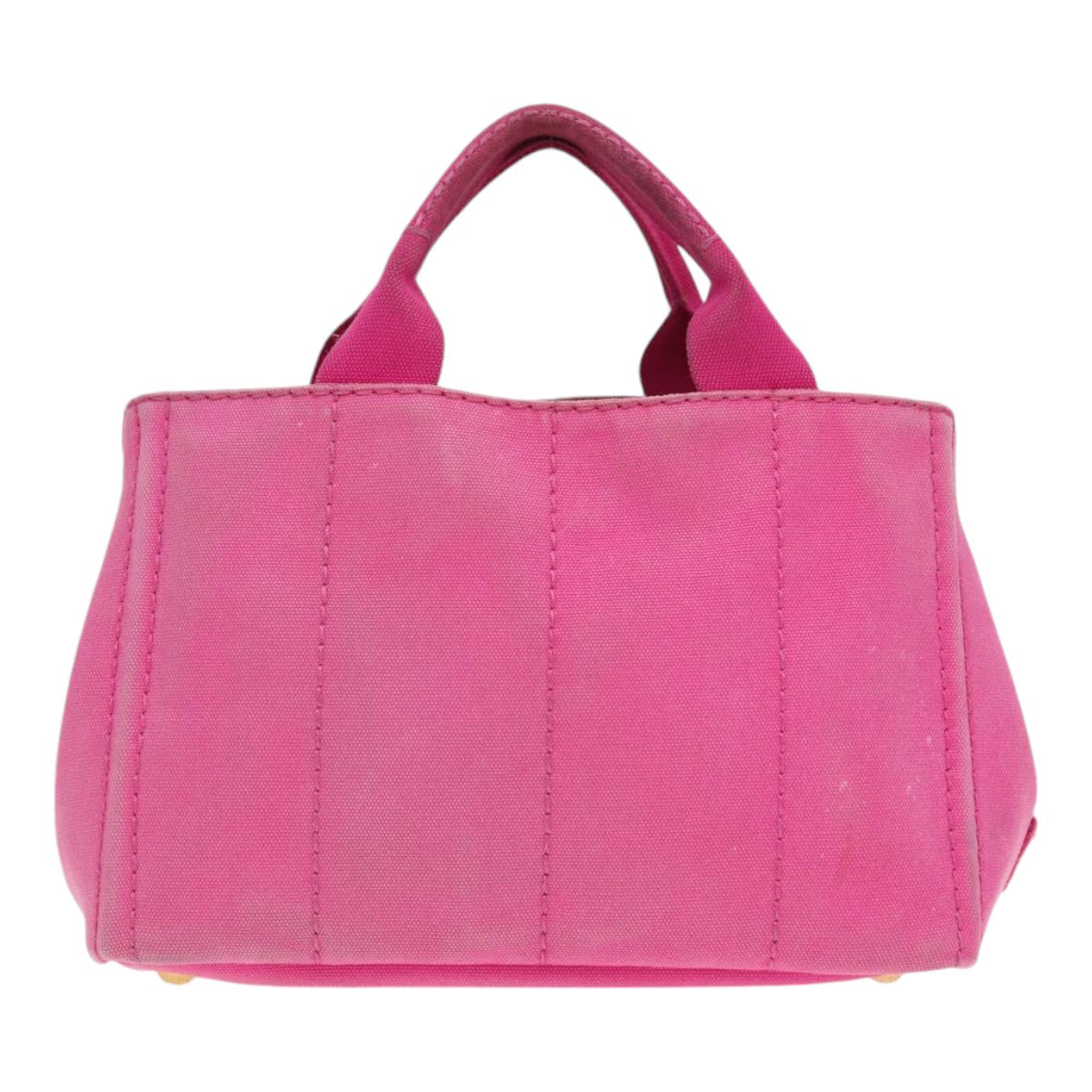 Prada Canapa Pm Hand Bag Auth Canvas Pink Travel Bag