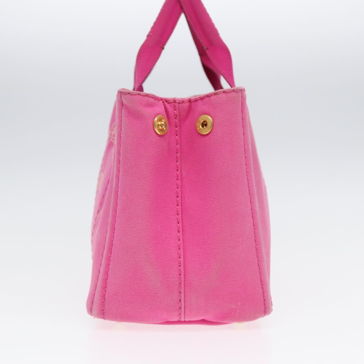 Prada Canapa Pm Hand Bag Auth Canvas Pink Travel Bag