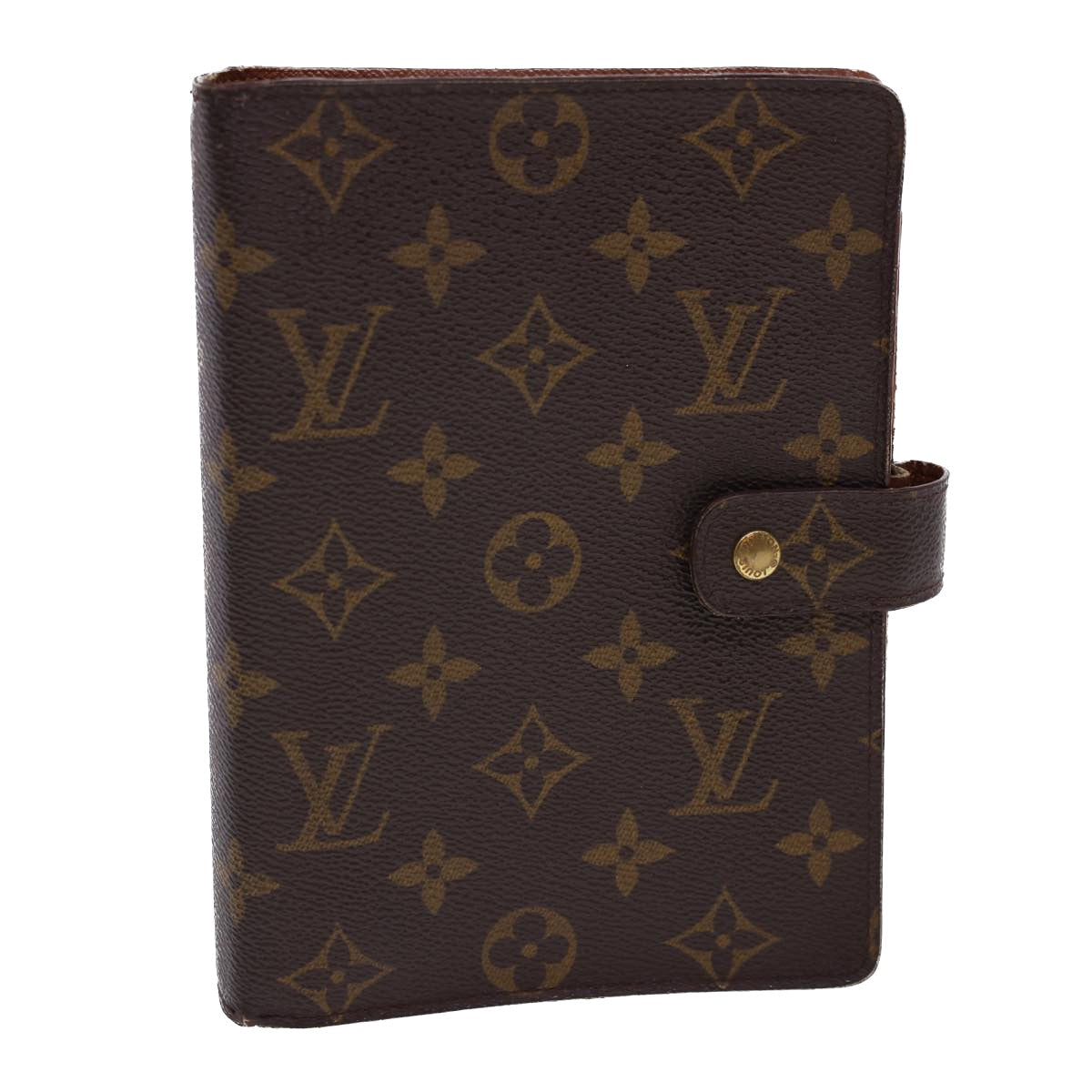 LOUIS VUITTON Monogram Agenda MM Day Planner Cover R20105 LV hk652
