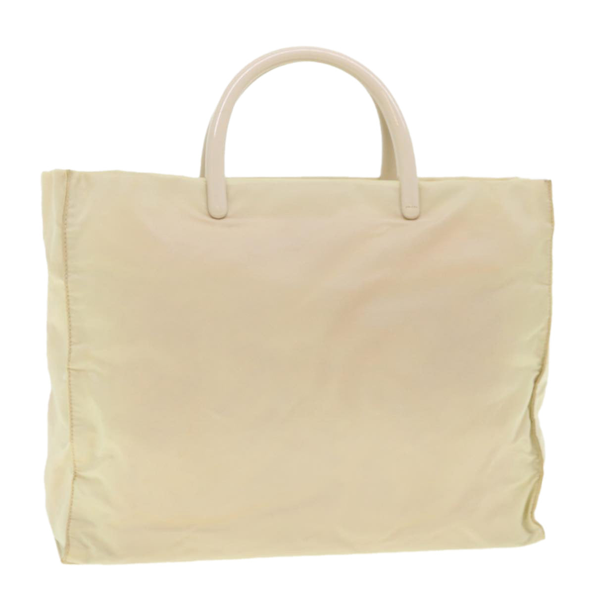 Prada Hand Bag Nylon Beige Travel Bag Nylon Beige Hk668