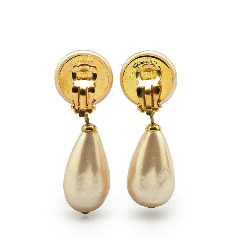 Chanel Coco Mark Pearl Earrings