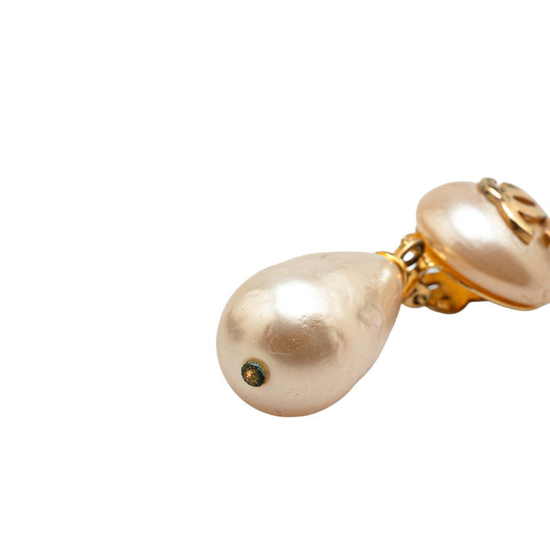 Chanel Coco Mark Pearl Earrings