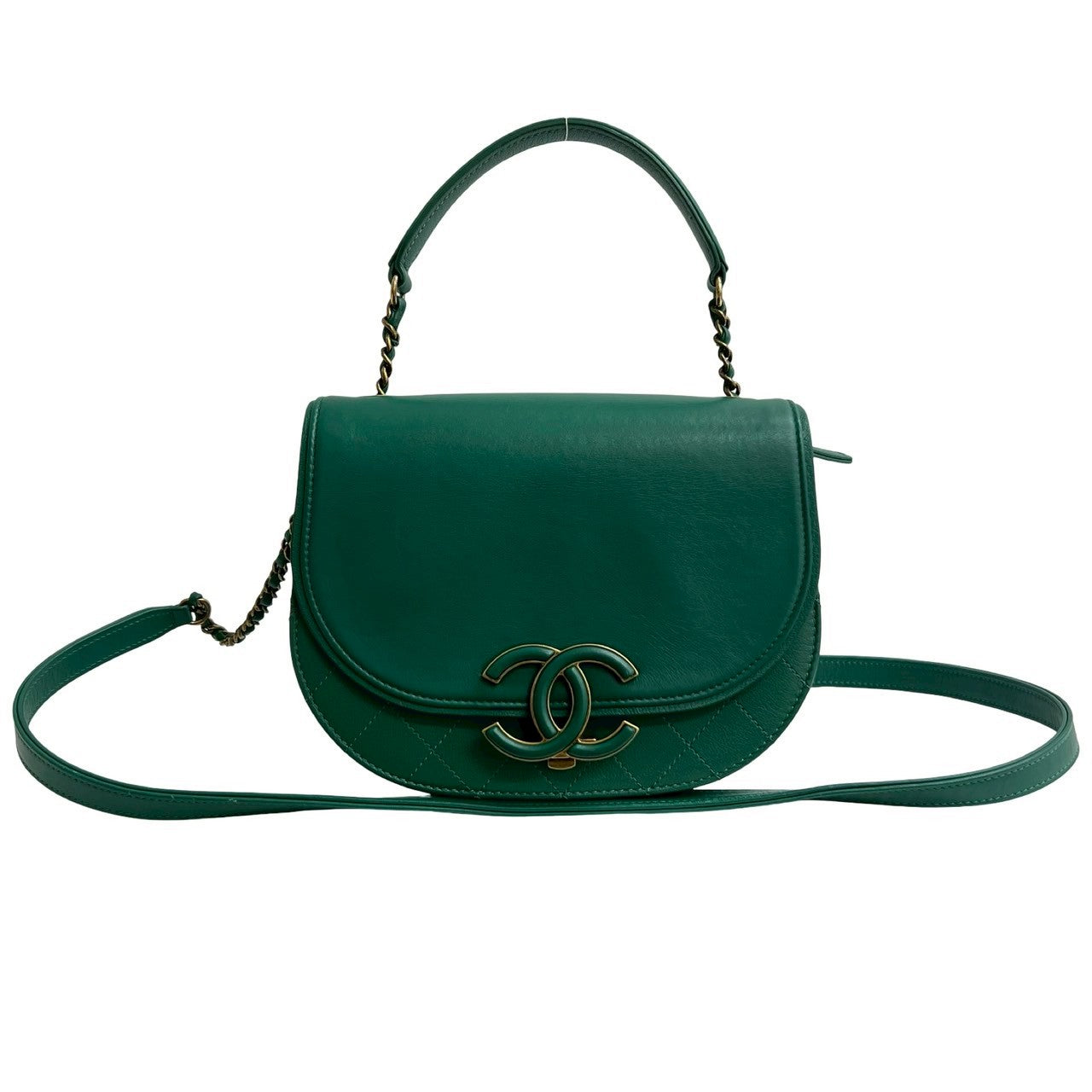 Chanel Coco Curve Calf Leather Shoulder Bag