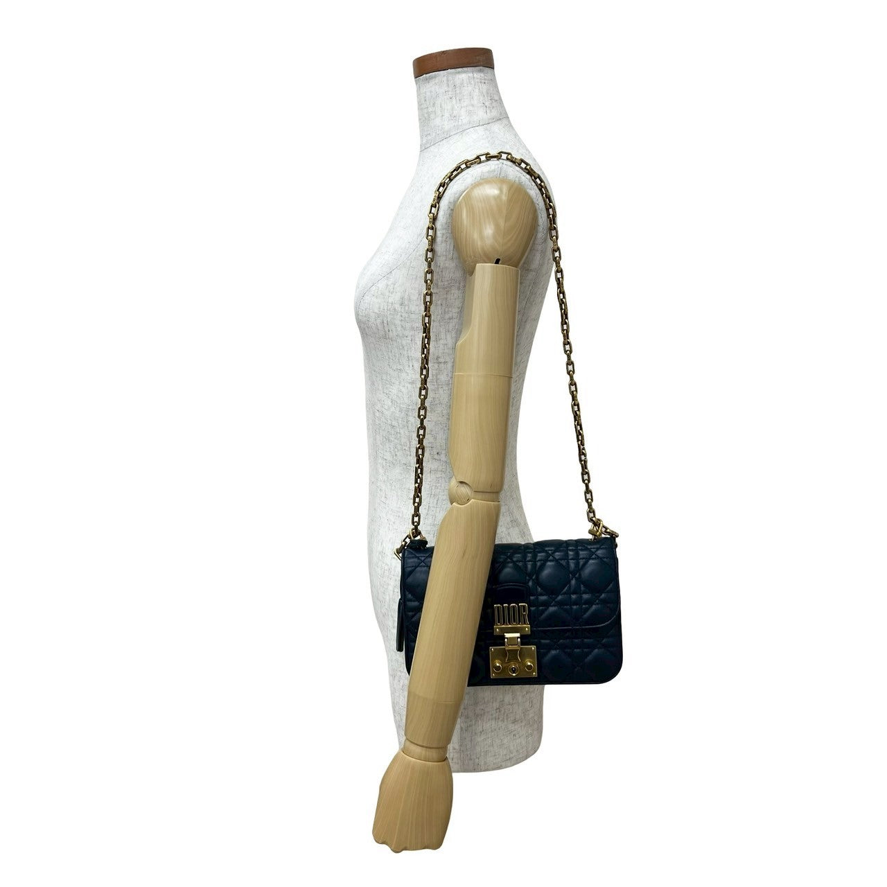 Dior Christian Addict Shoulder Bag Leather Leather Shoulder Bag