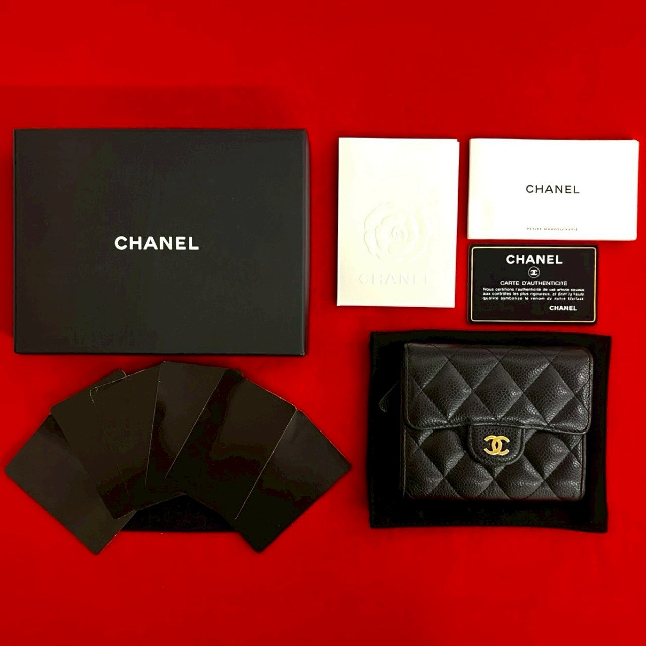 Chanel Matelassé Caviar Skin Wallet