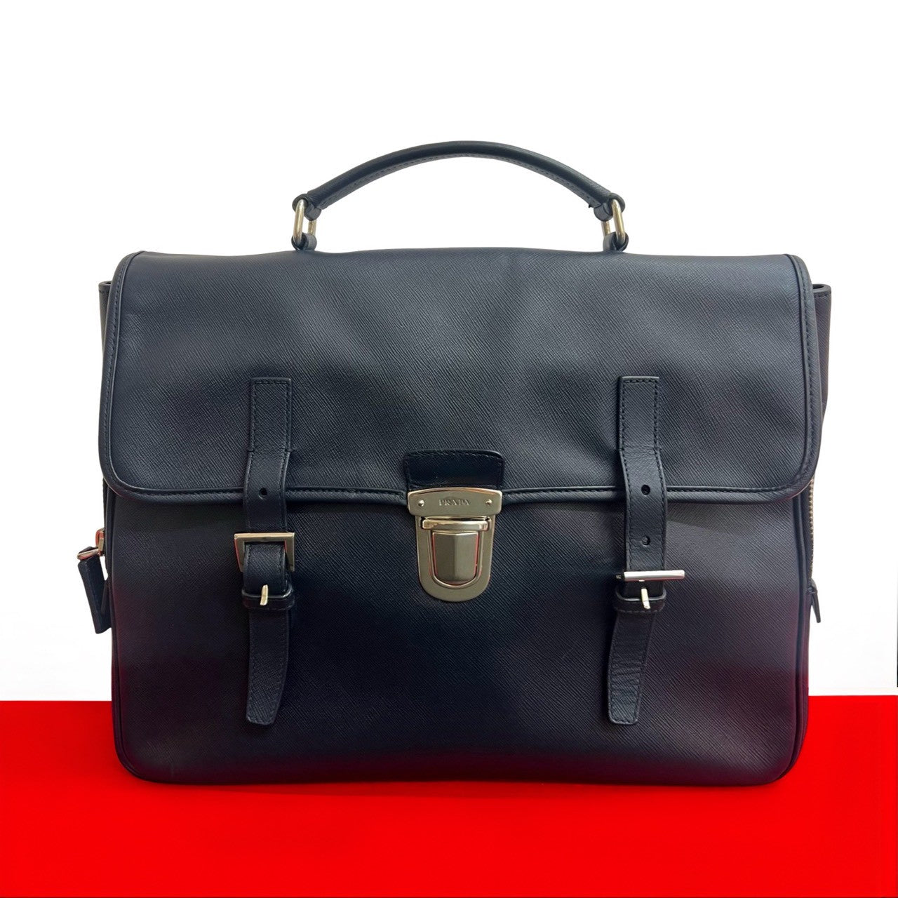 Prada Prada Saffiano Leather Handbag Travel Bag