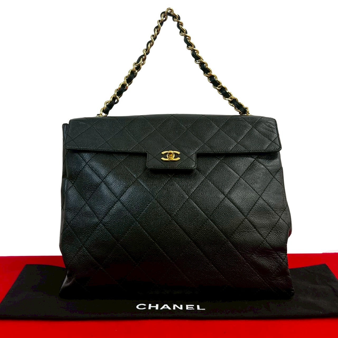 Chanel Matelassé Caviar Leather Handbag