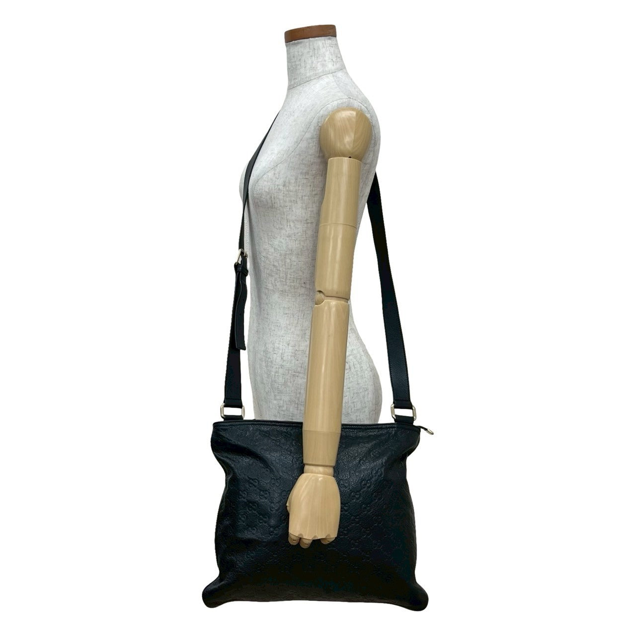 Gucci Shoulder Bag Leather Logo Bag 5
