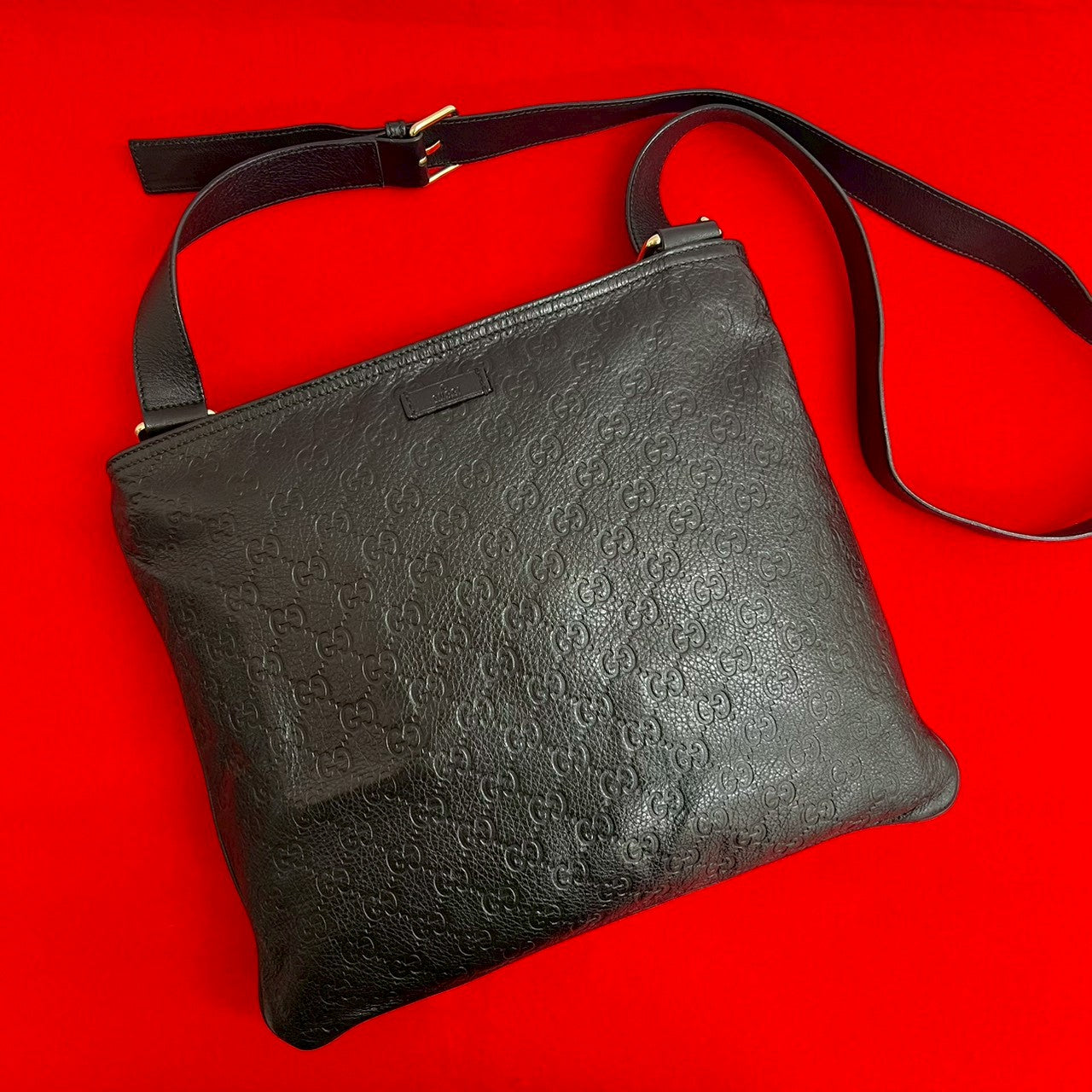 Gucci Shoulder Bag Leather Logo Bag 5