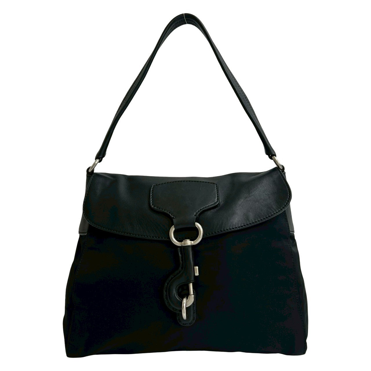 Prada Shoulder Bag Leather Nylon Shoulder Bag 7