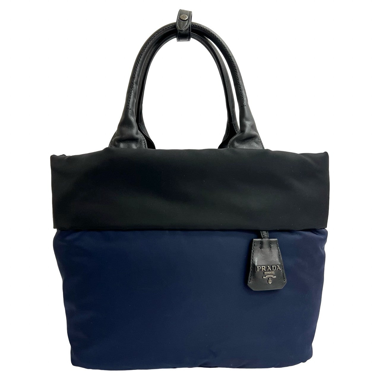 Prada 2Way Bag Leather Nylon Travel Bag 2Way Bag 4