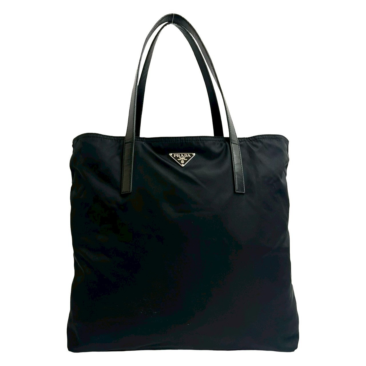Prada 2Way Bag Leather Nylon Travel Bag