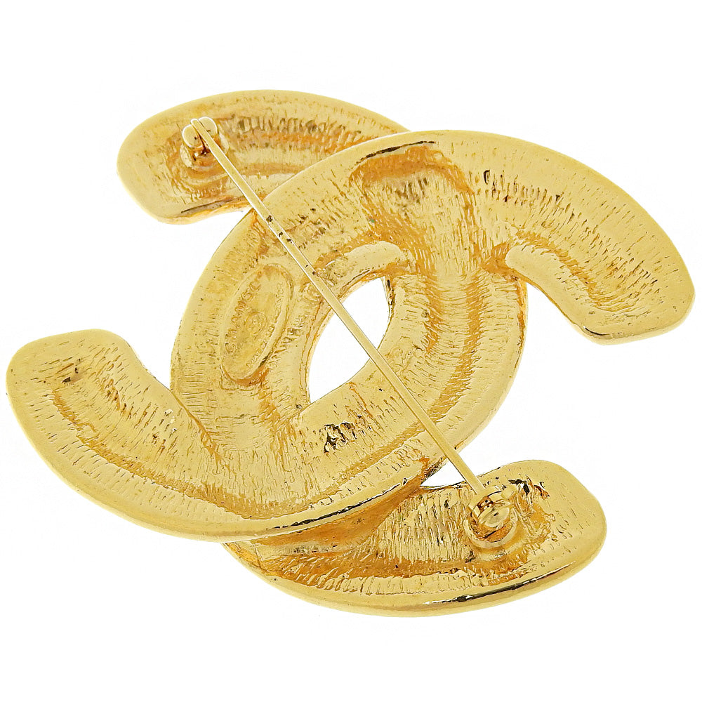 CHANEL Brooch Plated Gold gold   Matrasse COCO Mark Women  