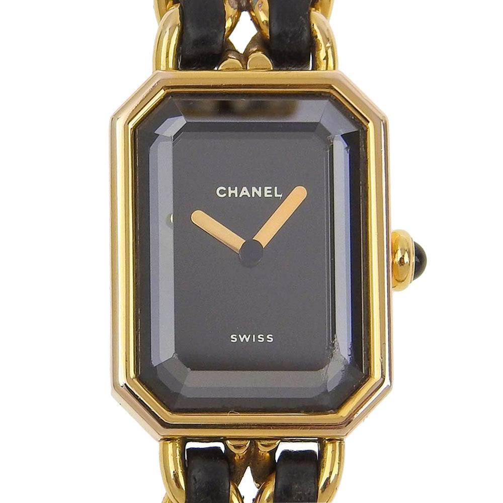 Chanel Premiere L Quartz Watch H0001 Gold Plated Bag