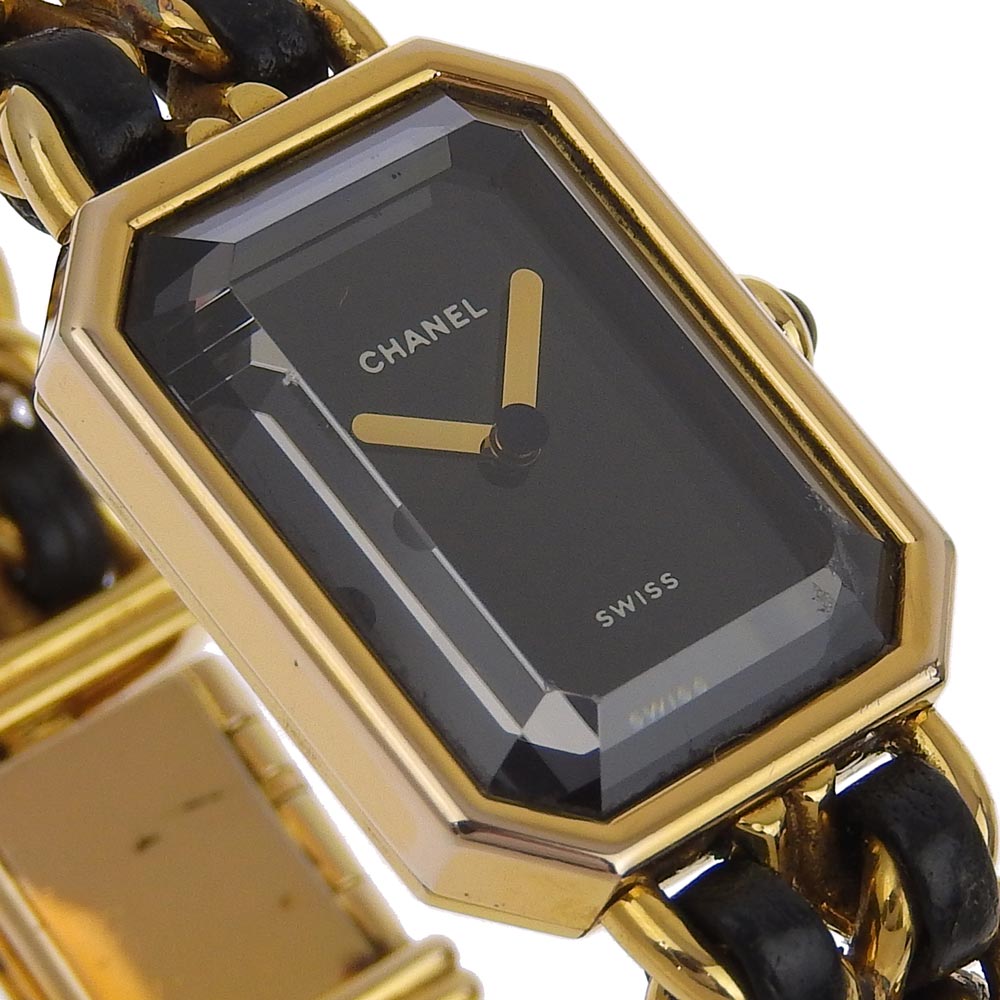 Chanel Premiere L Quartz Watch H0001 Gold Plated Bag