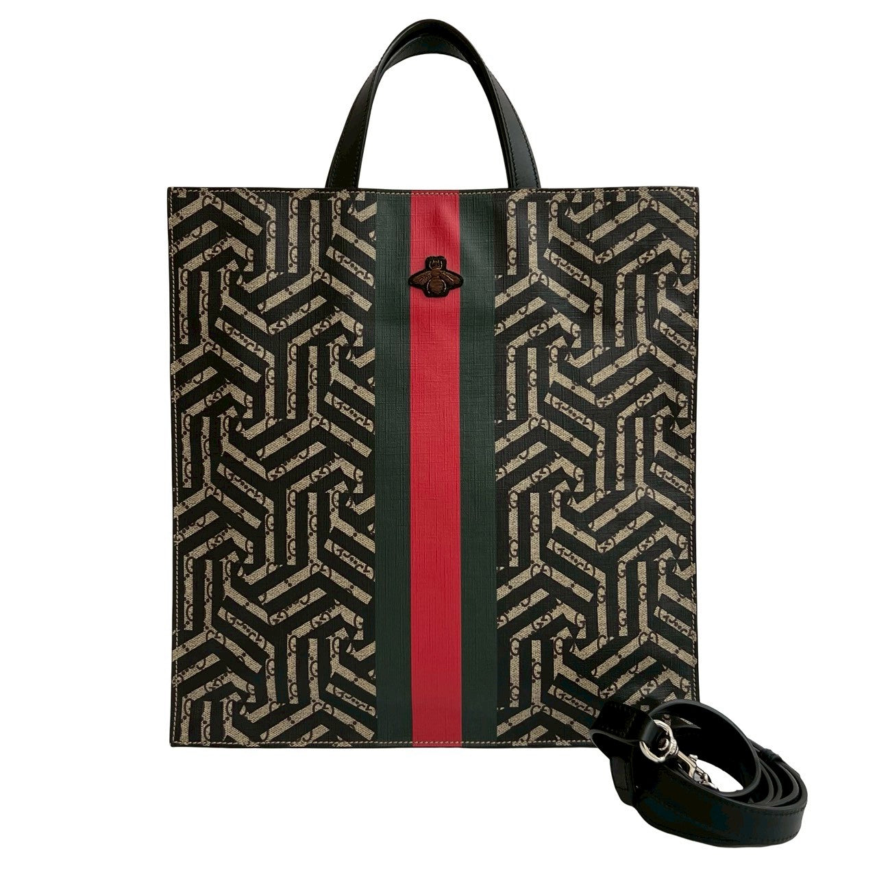 Gucci Kaleido Bee 2Way Tote Bag Leather