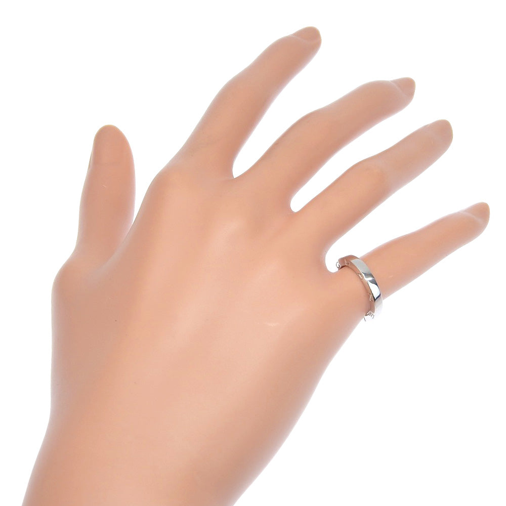 CHANEL Ring K18 white gold Silver Signature Women  
