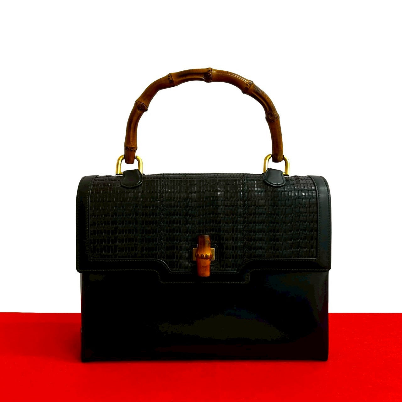 Gucci Bamboo Handbag Leather Travel Bag Handbag 7