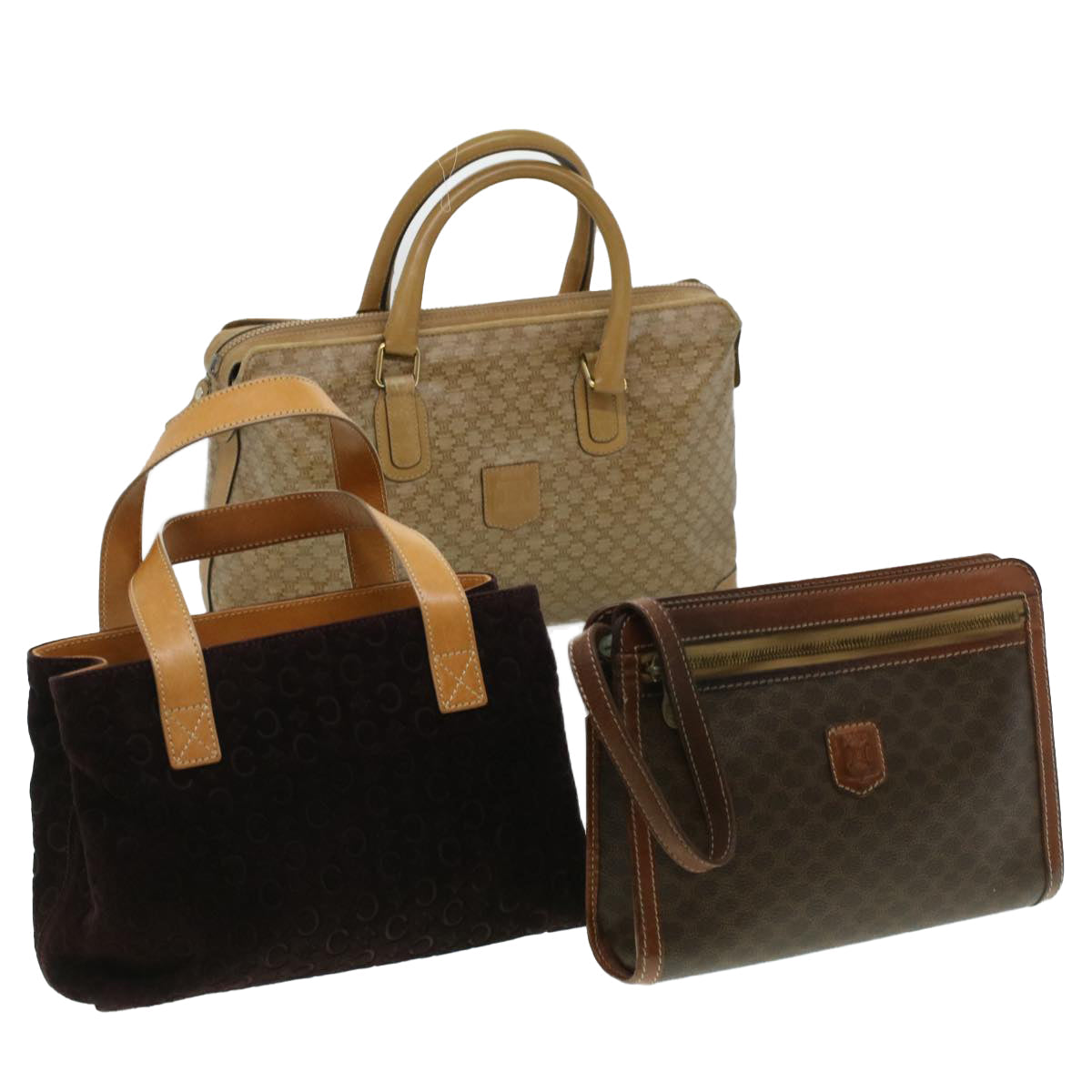 Luxury Macadam Clutch Hand Bag Pvc Set Leather Canvas Clutch Bag