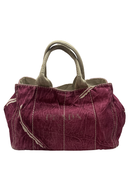 Prada Denimtaske Luxury Handbag Pink Tote Bag