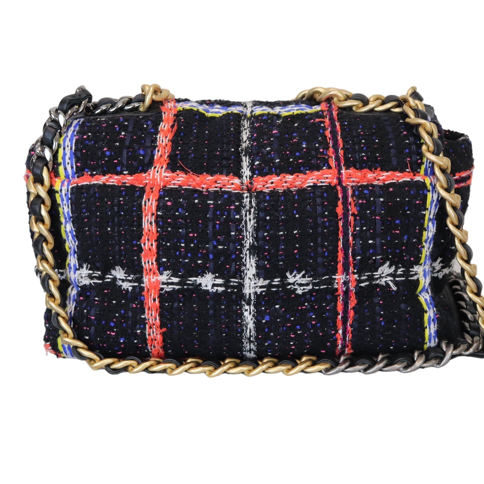 Chanel 19 Tweed MHW Handbag Leather Small Crossbody Bag
