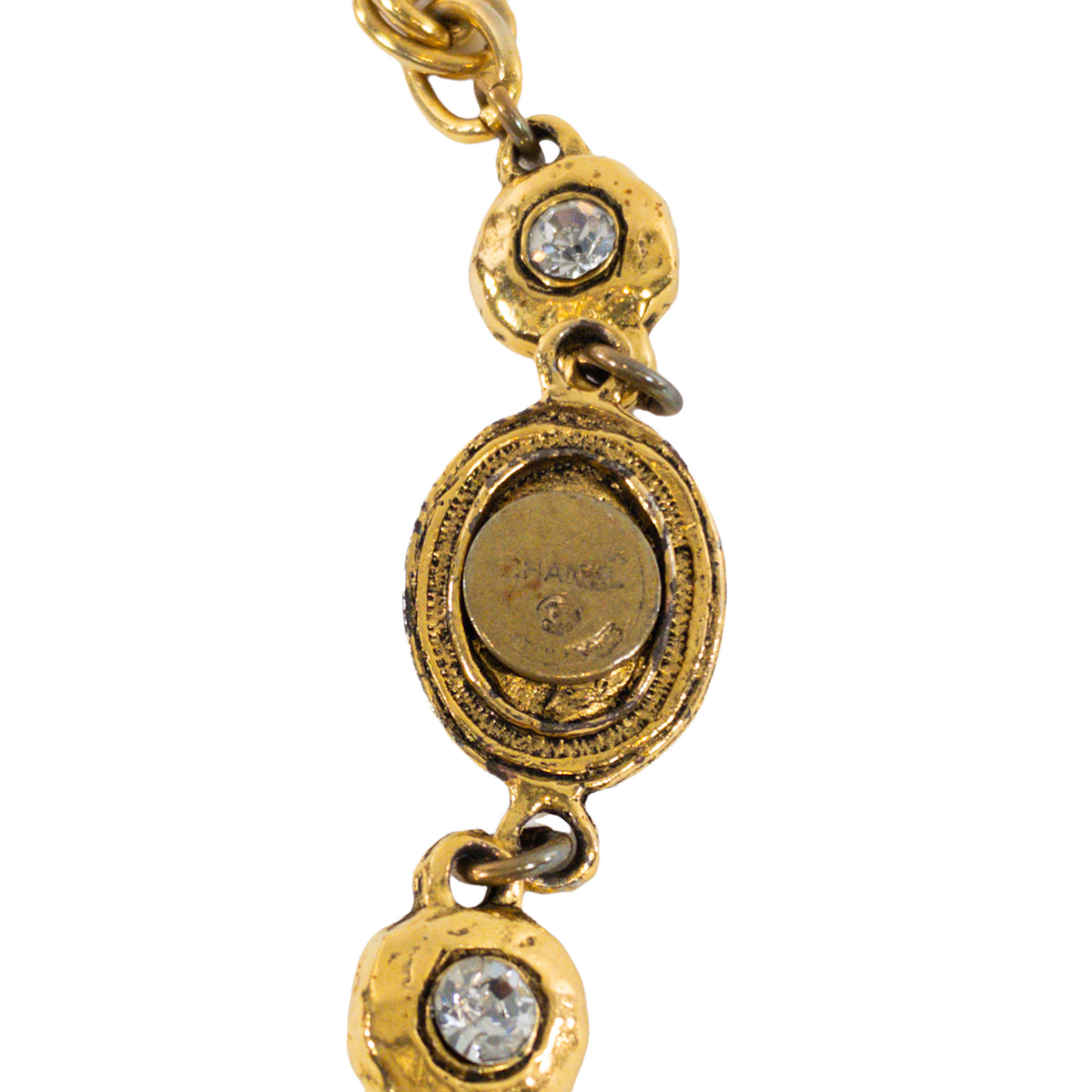 Chanel   Chain Necklace with Stones