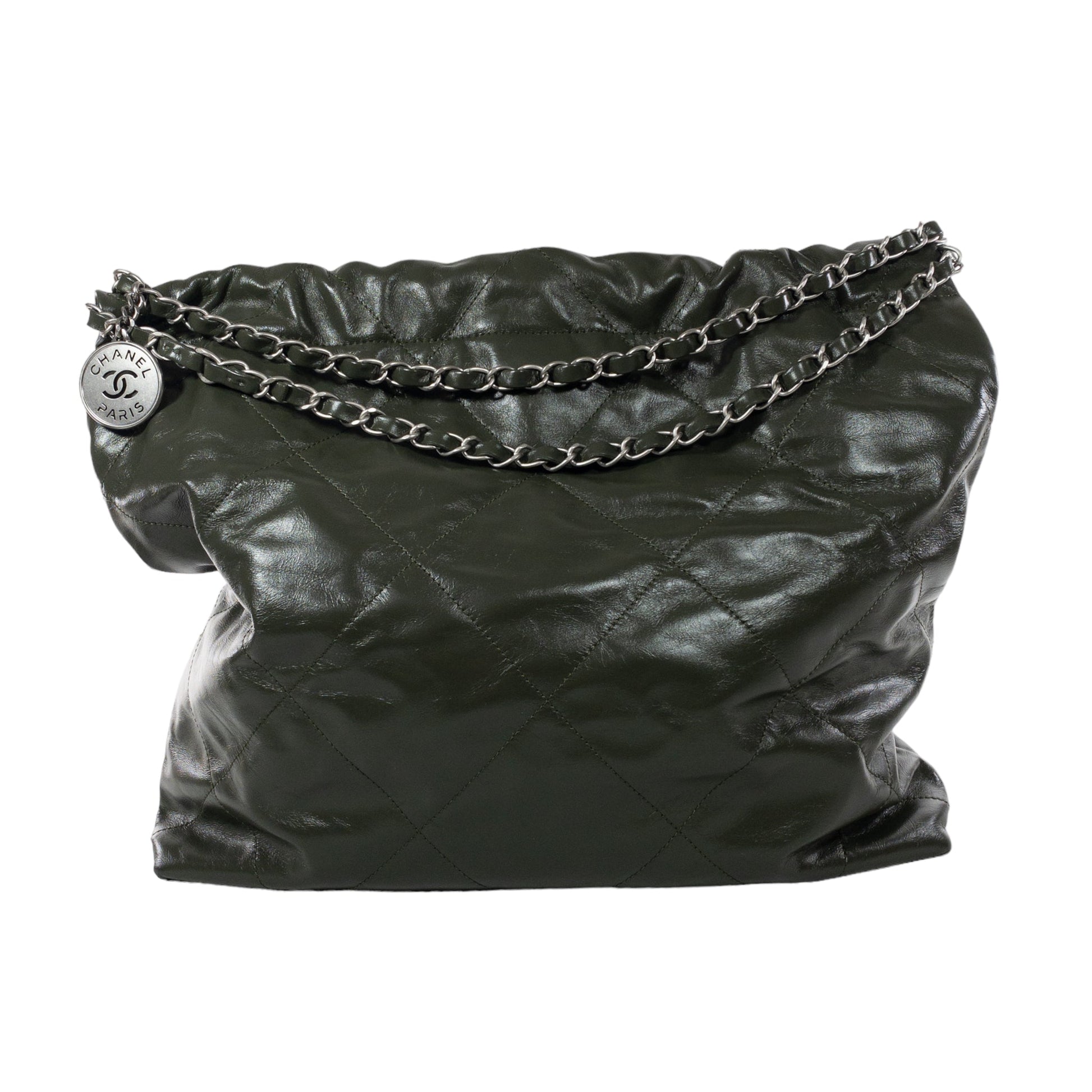 Chanel Green Medium 22 Hobo