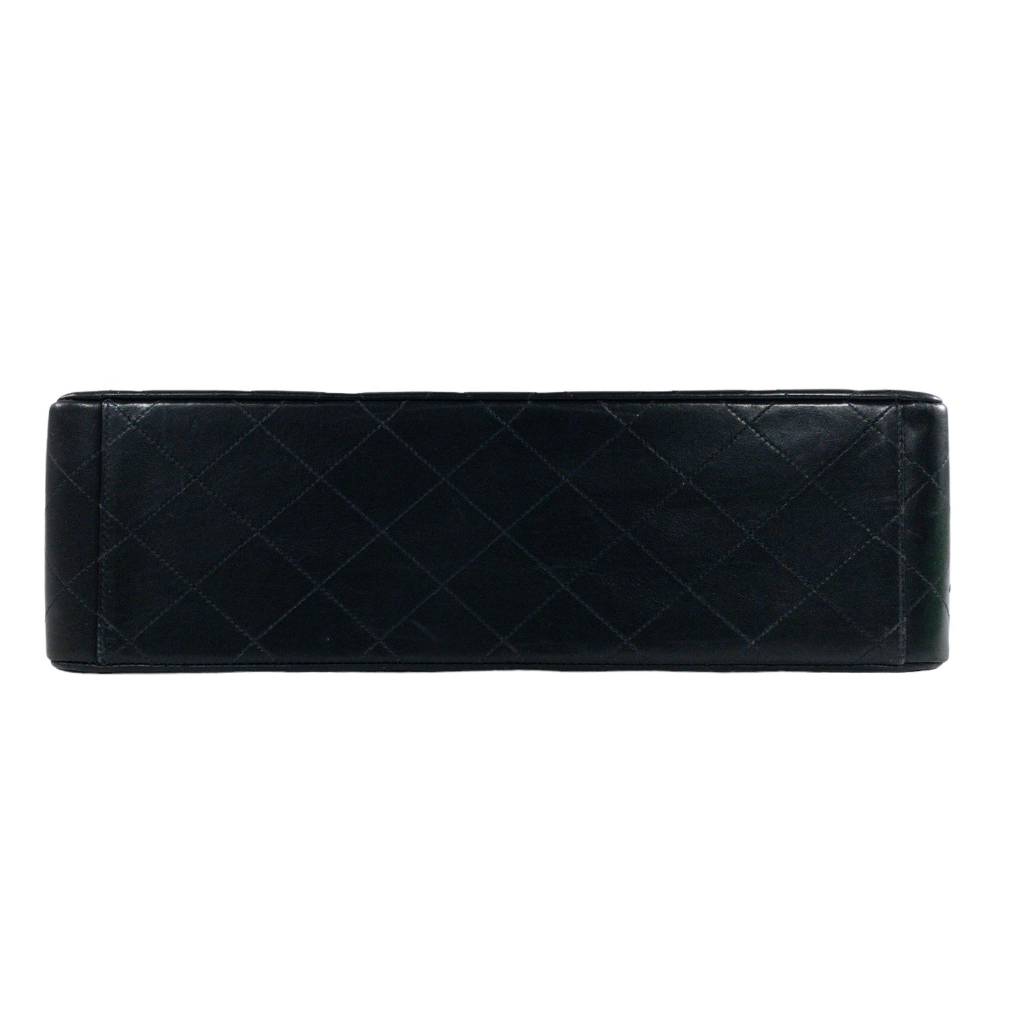 Chanel   Black Lambskin Maxi Single Flap Classic