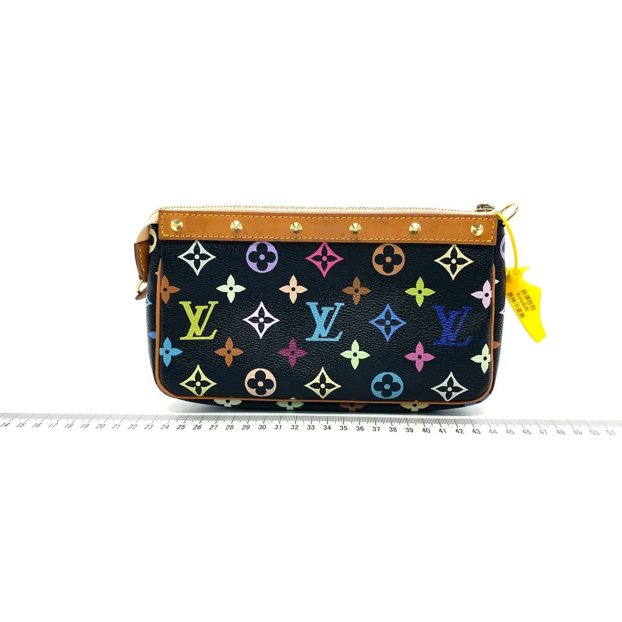Louis Vuitton pochette accessoires multicolour Canvas Black Clutch Bag