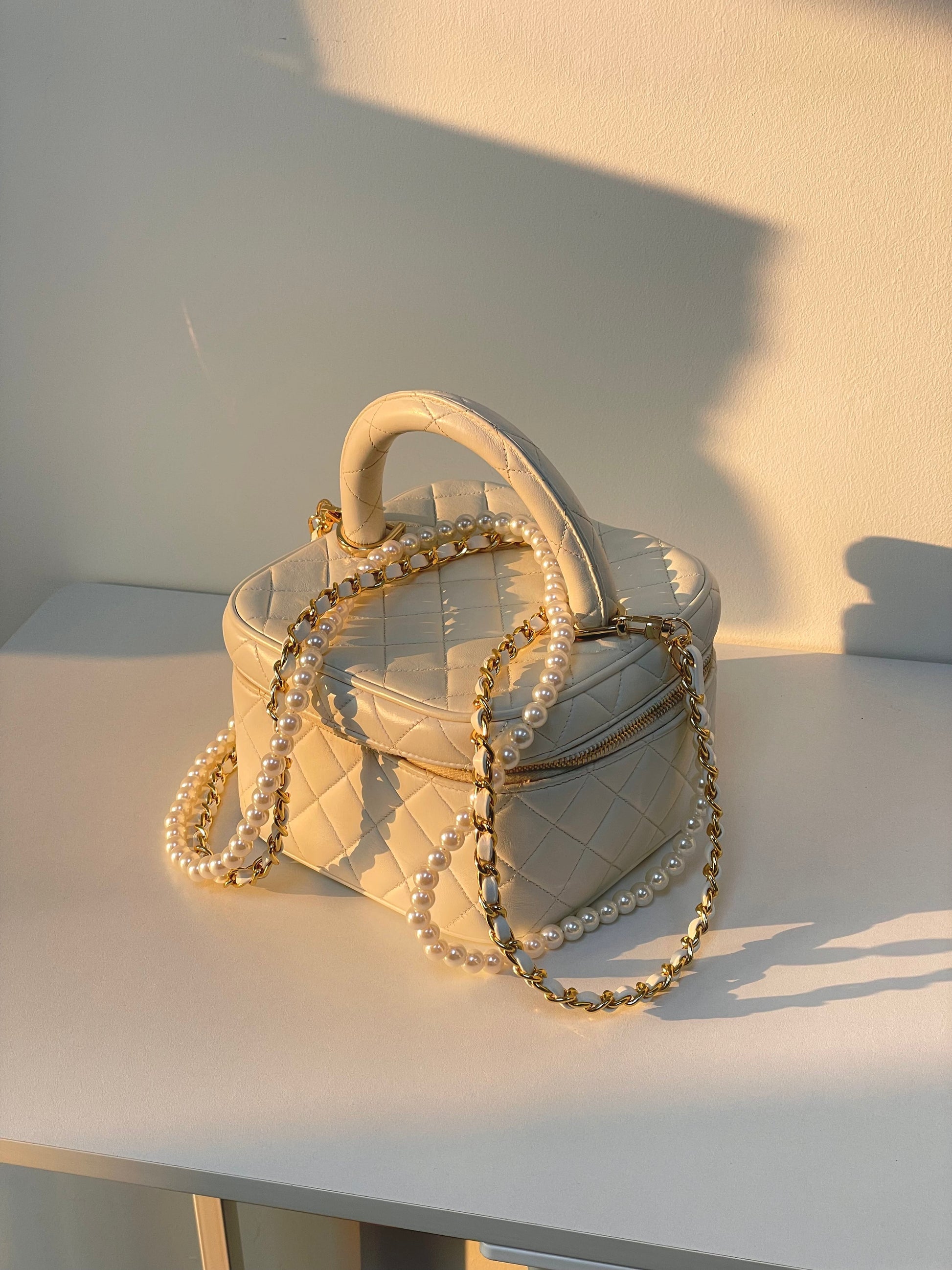 Chanel coco sheepskin wash handbag